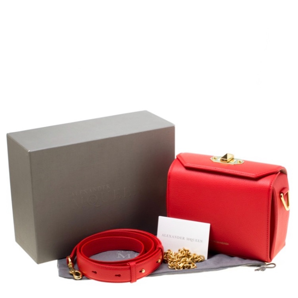 Alexander McQueen Box Bag 16 Red